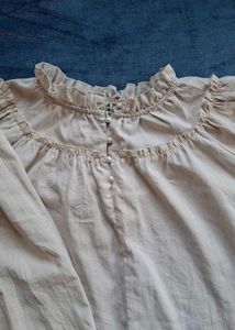 Vintage Ruffled Neck Blouse