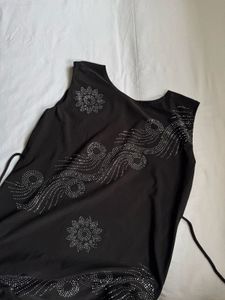 Sparkly Black Sleeveless Dress