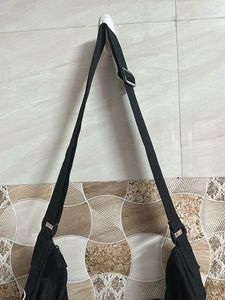 Spalding Black Messenger Bag