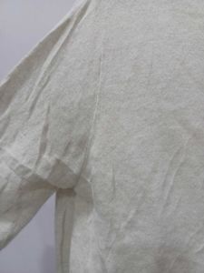Beige Korean Style Unique Cut-Out Sweater