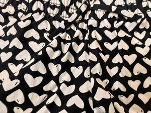 Okie-Dokie Brand - Black &amp; White Heart print Short
