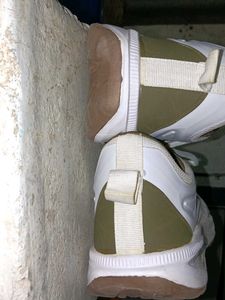 Stylish White &amp; brown shoes 😉
