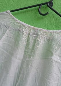 Embroidered Cotton Kurta