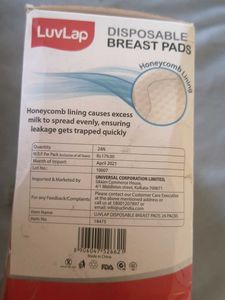 luvlap disposable breast pads - 24 in pack