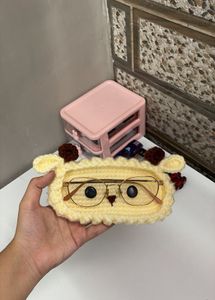 Crochet Sheep Glasses Case
