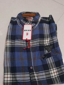 like New   Green Plaid Shirt