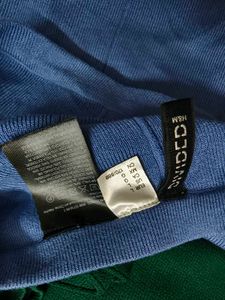 Blue A-Line Mini Skirt
