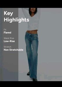 H&amp;M y2k Flared Blue Jeans