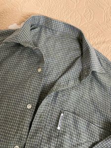 Men's Plaid Long Sleeve Button-Up Shirt