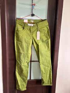 Lime Green Tapered Pants