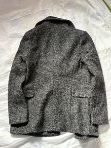 Stylish Double-Breasted Grey Coat