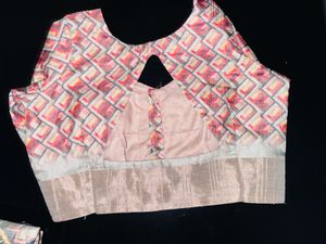 Cotton  Designer Geometric Print Saree