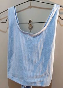 Ribbed Baby Blue Tank Top