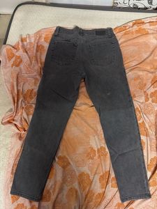 Charcoal Grey Straight Leg Jeans
