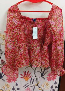 Red Crop Top 3xl DEEWA brand