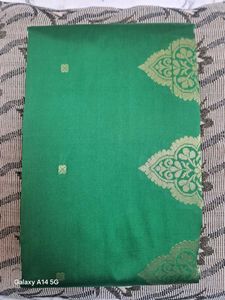 Elegant Orange and Green Saree