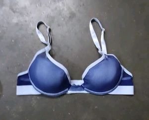 Blue Padded Bra