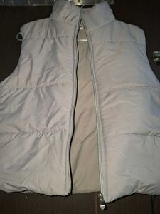 Grey puffer jacket