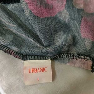 Floral Sheer Mesh Crop Top