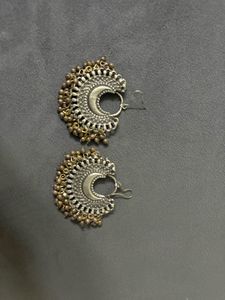 Boho Tribal Moon Earrings