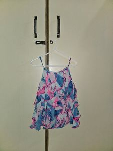 Sleevless Multicolour Top For Girls