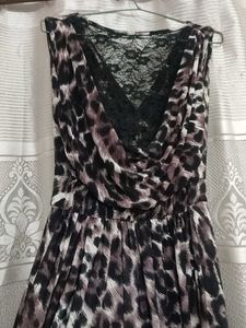 Animal Print Mini dangri dress