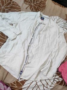Men's Casual Band Collar Shirt