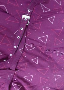 mehrun midi dress with Triangle Print