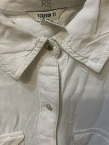 Classic White Button-Down Shirt
