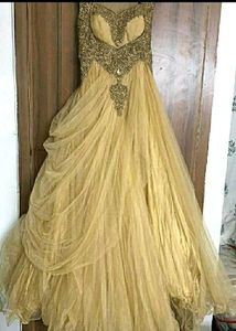 Frontier Gold Embellished Princess Gown