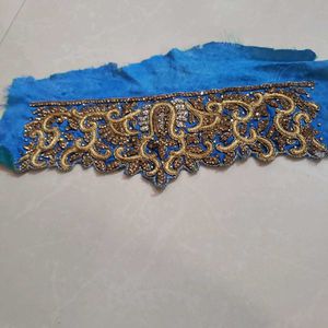 Embellished Blue heavy work patch