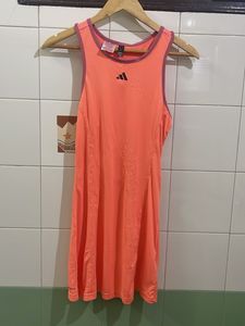 Adidas Orange Sleeveless Athletic Dress