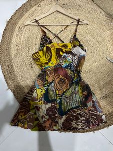 Colorful Floral Print Sundress