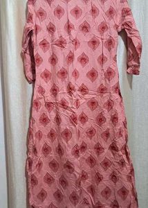 Pink Printed Kurta