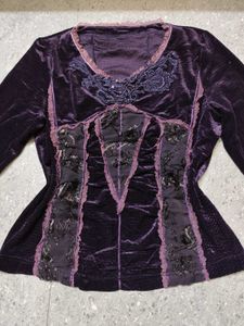 Gothic Velvet Corset Top