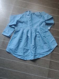 Girls Denim Shirt Dress