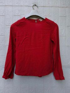 New with tag H&amp;M Casual Red Top