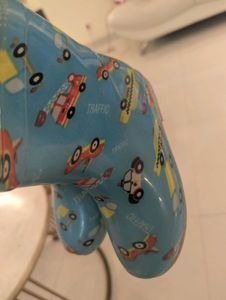 Kids' Traffic Print Rain Boots