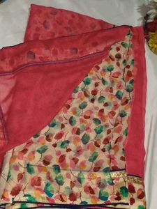 Beautiful Floral Print Saree