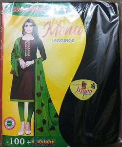 Black Multi Colored Chikankari Kurti Set