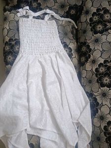 White Smocked Sundress