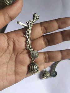 Oxidized Silver ear cuffs