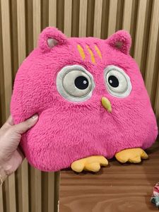 Cute Pink Owl Plush Toy