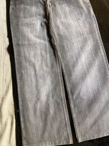 baggy unisex y2k grey wash jeans