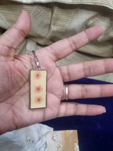Resin Necklace with Dried Flowers