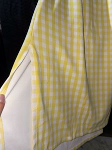 Yellow Gingham Skirt