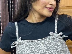Cute Leopard Print Mini Dress (fixed price )