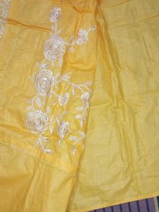 Yellow Embroidered Kurta Set