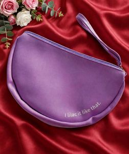 Cute Purple Wristlet Pouch