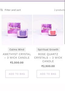 Ounce Rose Quartz / Amethyst Scented